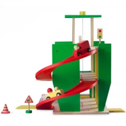 Moulin Roty Parkeergarage Met Benzinepomp - 12-delig -Moulin Roty moulin roty garage 12 delig 4