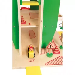 Moulin Roty Parkeergarage Met Benzinepomp - 12-delig -Moulin Roty moulin roty garage 12 delig 6