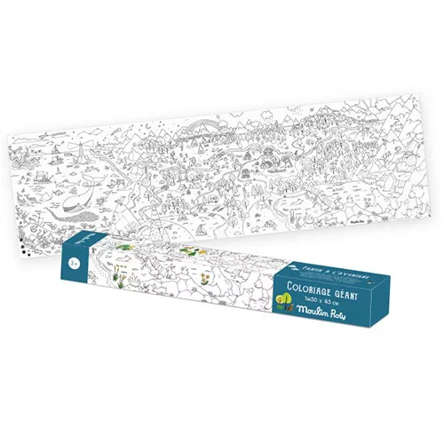 Moulin Roty Inkleurposter De Ontdekker 1 Moulin Roty Inkleurposter De Ontdekker