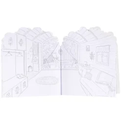 Moulin Roty Kleurboek Met Stickers La Grande Famille -Moulin Roty moulin roty kleurboek met stickers la grande famille 4