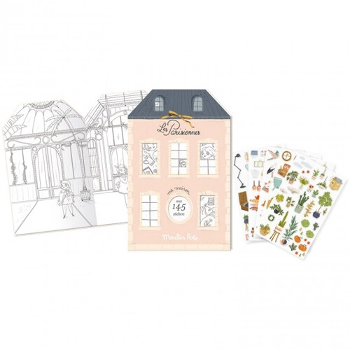 Moulin Roty Kleurboek Met Stickers Les Parisiennes 1 Moulin Roty Kleurboek Met Stickers Les Parisiennes