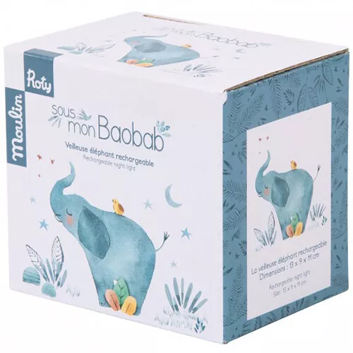 Moulin Roty Nachtlampje Olifant 6 Moulin Roty Nachtlampje Olifant - Afbeelding 6