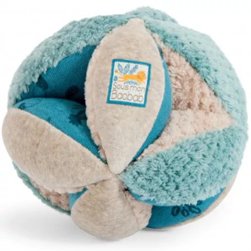 Moulin Roty Sensorische Babybal - Blauw 1 Moulin Roty Sensorische Babybal - Blauw