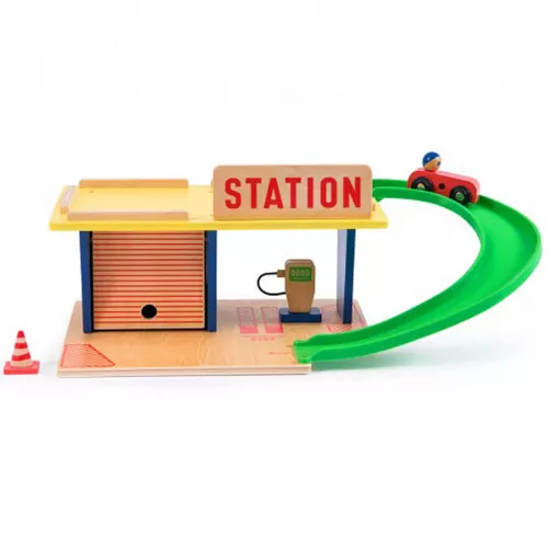 Moulin Roty Tankstation - 7-delig 2 Moulin Roty Tankstation - 7-delig - Afbeelding 2