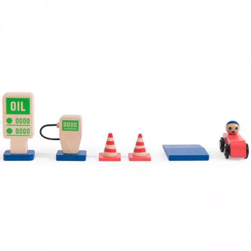 Moulin Roty Tankstation - 7-delig 4 Moulin Roty Tankstation - 7-delig - Afbeelding 4