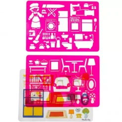 Moulin Roty Tekensjablonen - Dans La Maison