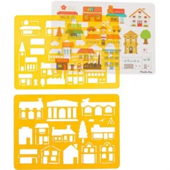 Moulin Roty Tekensjablonen - La Ville