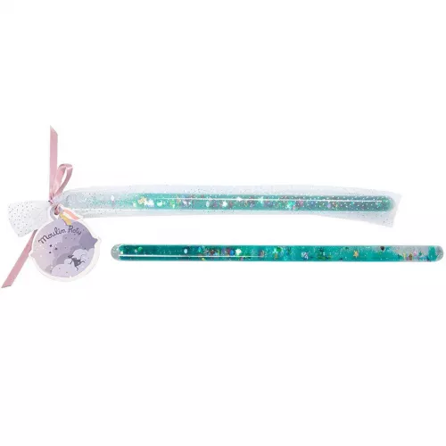 Moulin Roty Toverstokje Turquoise 1 Moulin Roty Toverstokje Turquoise