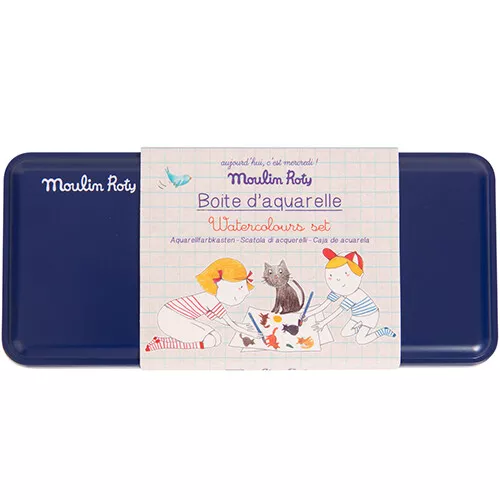 Moulin Roty Waterverf Met Penseel - 24 Kleuren - Afbeelding 3